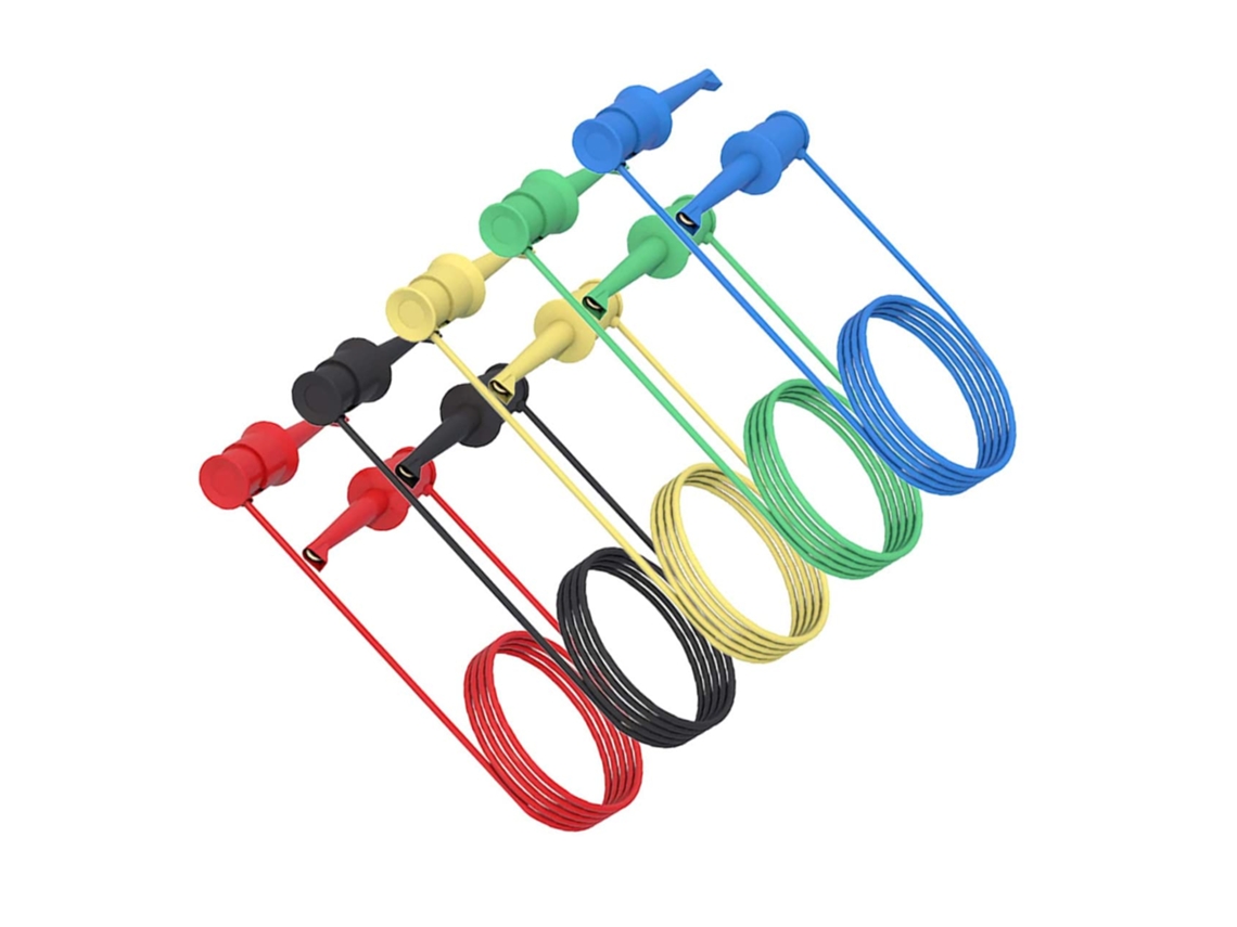 Cables Prueba Mini Grabber 5 Piezas Multímetro, Circuitos Integrados, Accesorios Electrónicos