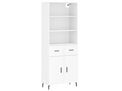 Mueble alto en madera blanca Derivados MAISON EXCLUSIVE (69,5x34x180 cm)