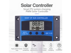 Controlador de carga solar MPPT de 10 A y 100 °C con pantalla LCD para baterías de plomo-ácido y litio. Alta eficiencia que maximiza la captación de energía.