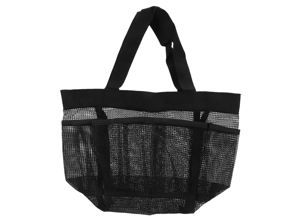 Bolsa de playa translúcida portátil para baño y natación - Negra