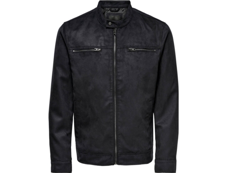 Chaqueta ONLY & SONS Poliéster Hombre (L - Negro)