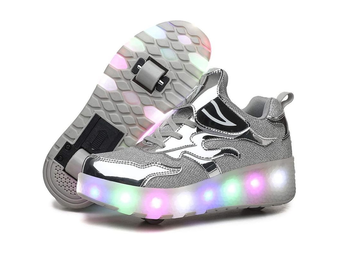 2026-zapatos De Patinaje Con Ruedas Y Led Recargables Usb Para Niños Y Niñas Deportivos Y Modernos