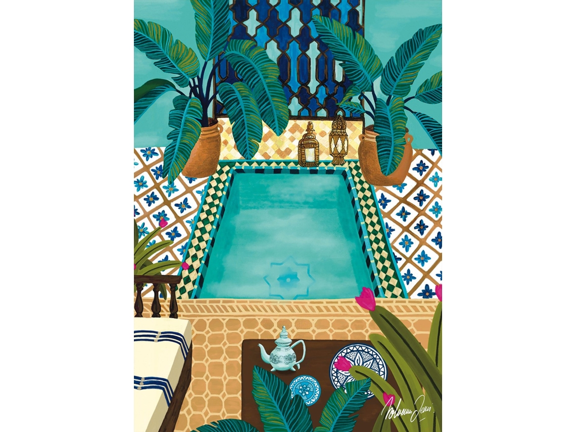 Rompecabezas de 1000 piezas coloridas Peace Blue Riad