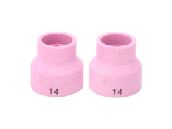 2 Copas De Soldadura Tig De Cerámica Con Orificio Central De 2,4 Mm Y Filtro De Acero Inoxidable Para Wp 9 20 25 17 18 26