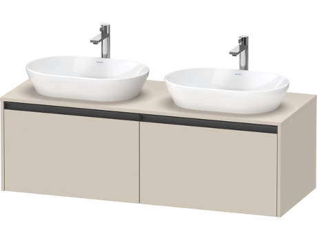 Mueble DURAVIT Ketho.2 bajo lavabo recorte para lavabo en ambos lados 1400x459x550mm K24888B