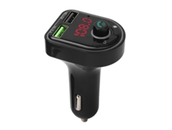 Transmissor Fm Bluetooth 5.0 Para Carro Com Mp3 Player Carregador Usb Luz Ambiente Acessório Veicular