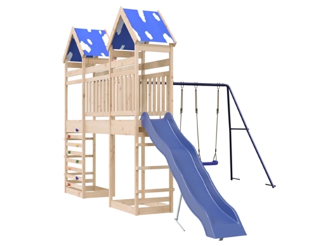 Parque infantil de exterior de VIDAXL madera maciza de pino
