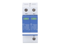 Protector Contra Sobretensiones Bipolar De 1000 V Cc Para Sistemas Fotovoltaicos Con Disyuntor E Indicador De Estado.