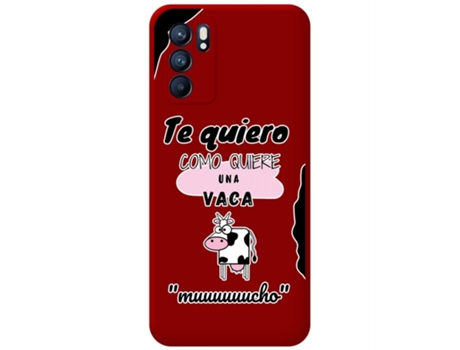 Carcasa Oppo Reno 6 5G TUMUNDOSMARTPHONE Silicona Líquida Dibujos Rojo