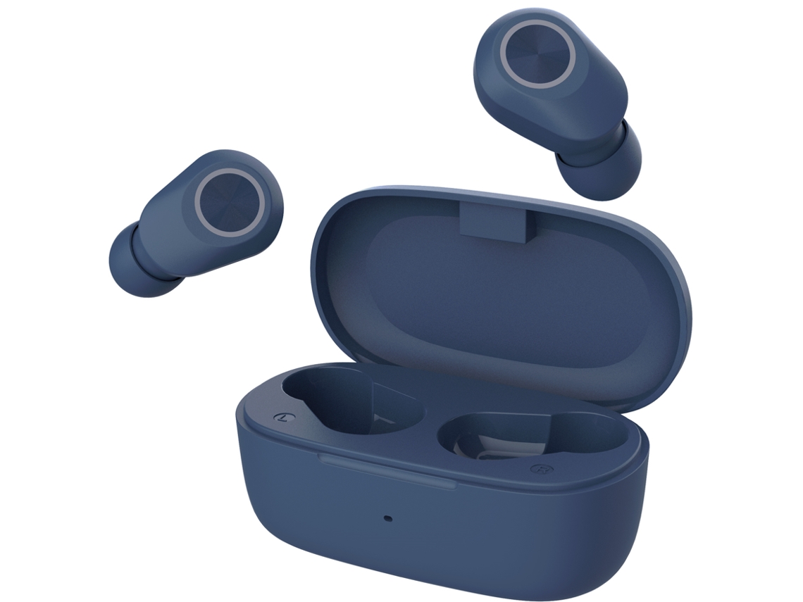 Auriculares Bluetooth GOODIS Buds (In Ear - Micrófono - Azul)