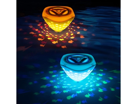 SPGUARD LED Solar Floating Pool Light Luz para piscina, jacuzzi, estanque, fuente, spa, decoración de fiestas 2 Pack