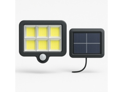Foco LED de 10 W con sensor de movimiento, 3 modos de luz y panel solar Sanda SD 6006 negro