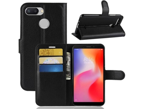 Carcasa Xiaomi Redmi 6 Multi4you Libro Cartera Negro