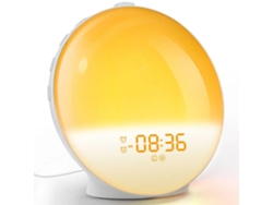 Wake Up Light Digital - Despertador Con Simulación De Amanecer, Alarma Doble Y Luz De Noche - 16,5x16,5cm