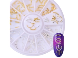 Accesorios para uñas decoradas con diamantes de imitación, cristales y apliques de diamantes de imitación. MDUG