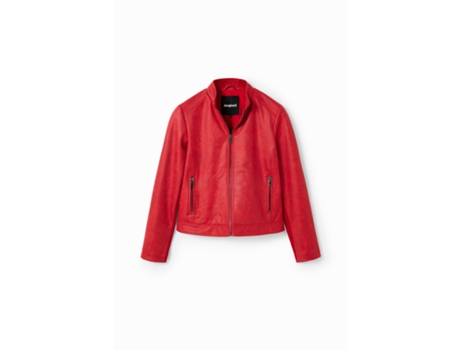Chaqueta de Mujer DESIGUAL Cuero Toronto Piel Rojo (2xL)