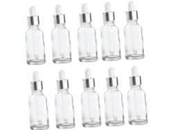 Flacons De Cosmétiques Compte, Gouttes Étanche Y Fermeture Hermétique 10 Pièces En Verre 30ml Po...