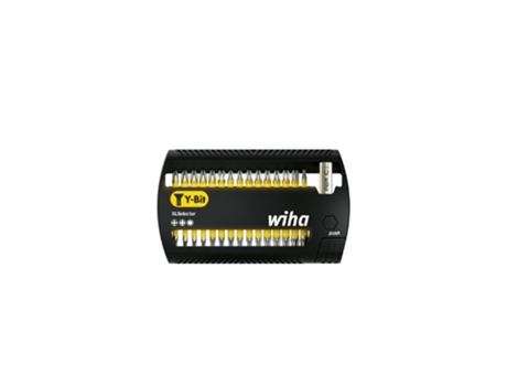 WIHA Juego de bits XLSelector, bits en Y de 25 mm Phillips, Pozidriv, TORX®, de 32 unid. de 1/4" (41832)