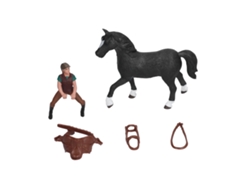 Figura De Jinete De Caballo De Rodeo De Pvc, Regalo Para Decoración De Cumpleaños Infantil.