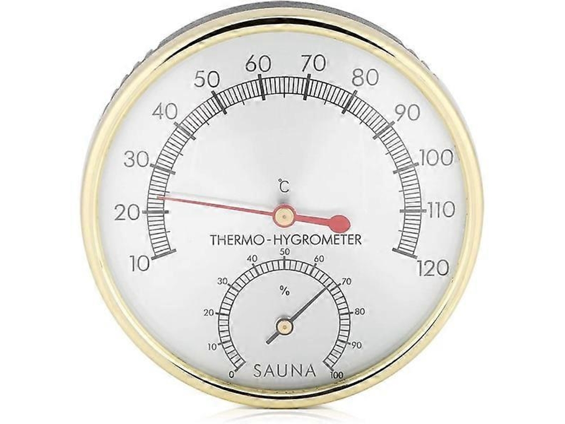 Termómetro para sauna, termómetro higrómetro con dial metálico, termómetro higrómetro para sauna. Ly Ebike