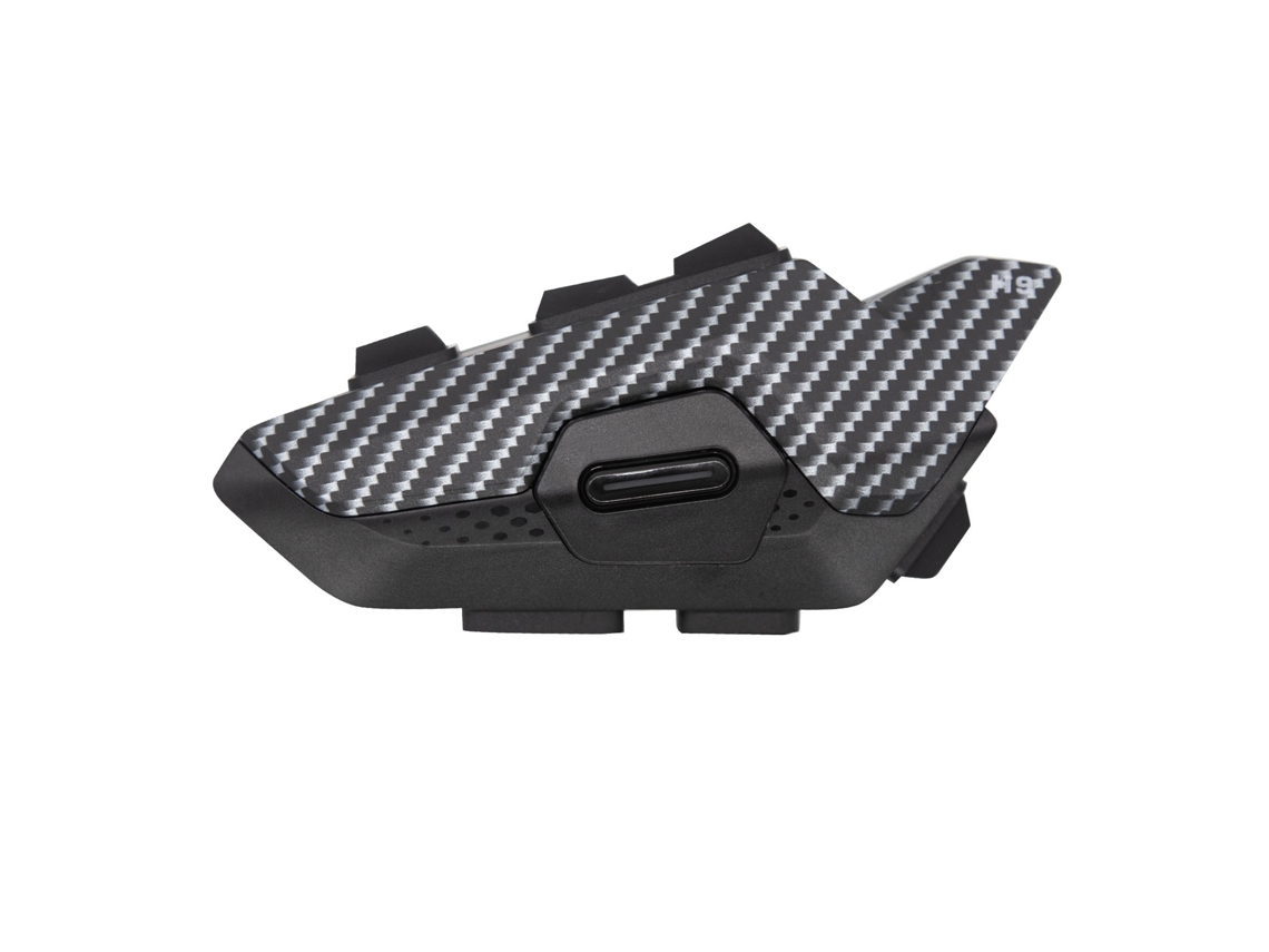Intercomunicador para casco de motocicleta Hysnox H9 con alcance de 1000 m, Bluetooth 5.1, manos libres para 2 personas, llamadas telefónicas full dúplex, escuchar música y radio.