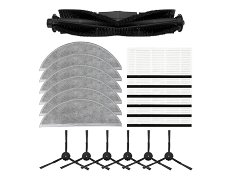 Escova principal escovas laterais filtros mop pano para xiaomi lydsto r1 vácuo
