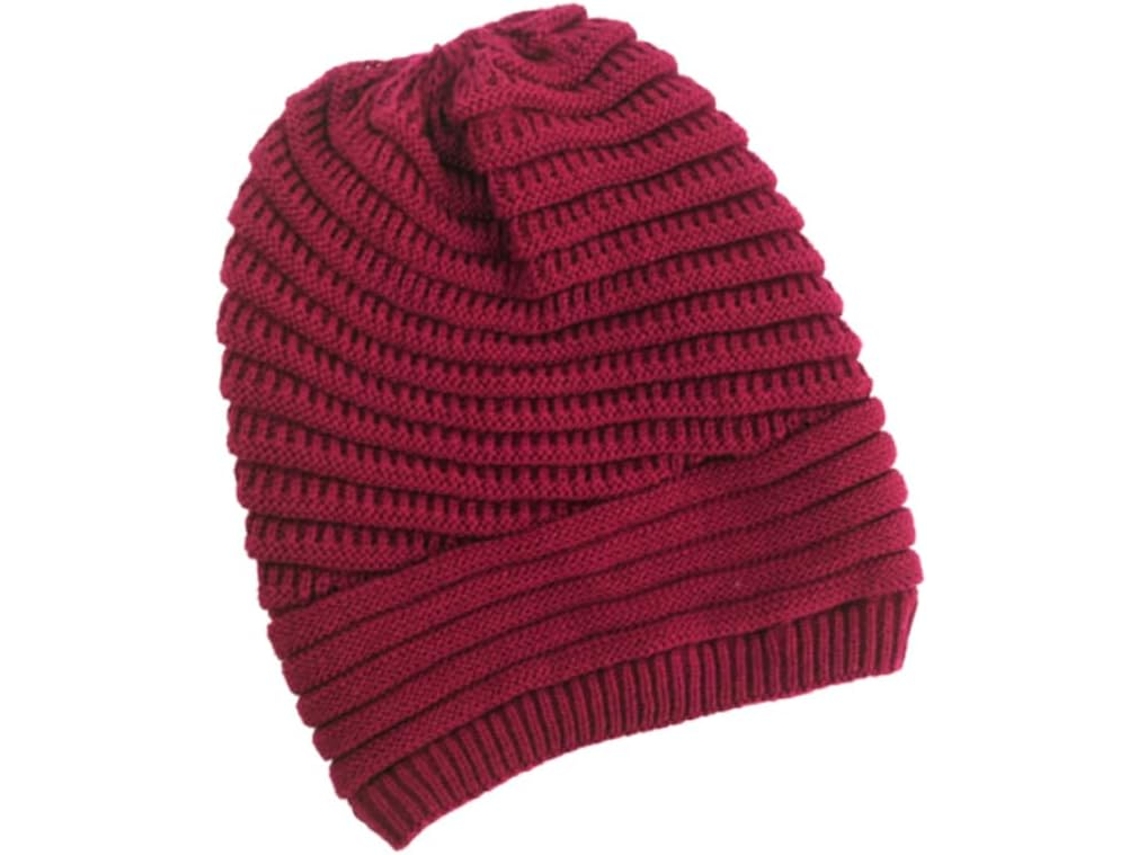 Gorro/gorro De Lana Tejido Con Mangas Para Otoño E Invierno - Cubierta Para Techo