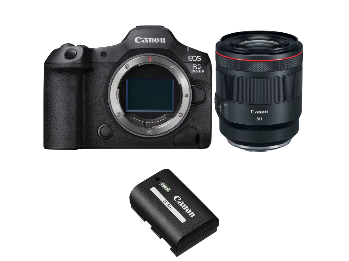 Canon Eos R5 Mark Ii + Rf 50mm F/1.2 L Usm + 1 Canon Lp-e6p + Ebook “20 Consejos Para Fotos Que Impactan”