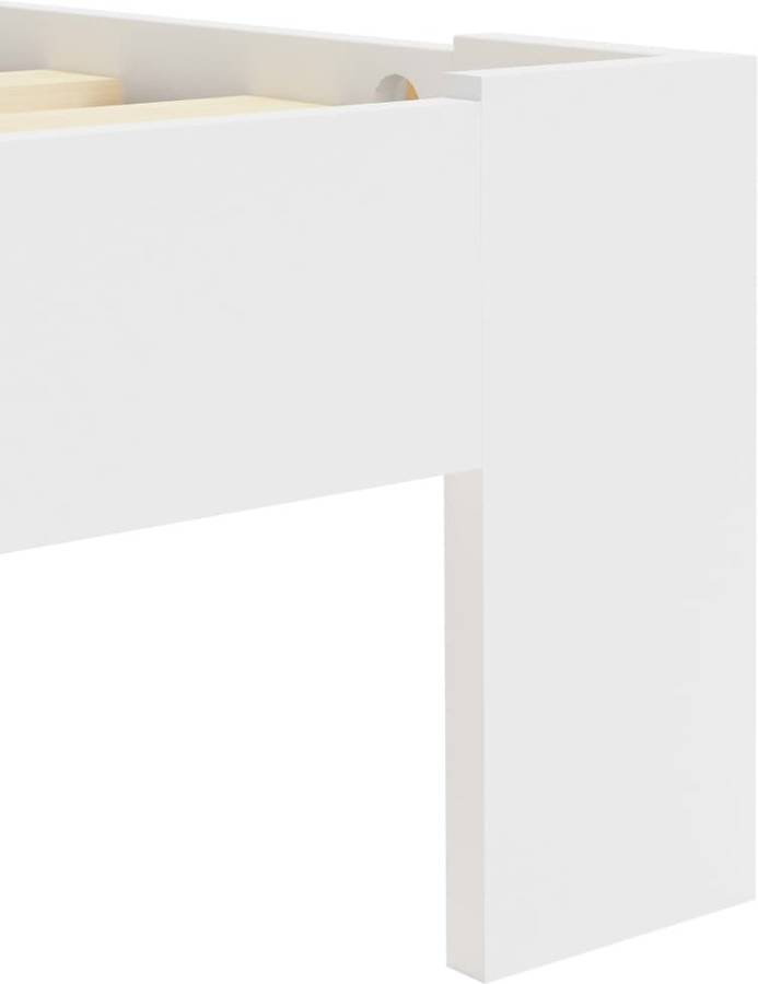 Vidaxl Estructura De cama somier mobiliario casa moderna robusta y duradera sin blanca 90x200 283154 pino macizo compatible con
