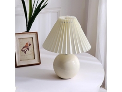 2026-lámpara De Mesa Cerámica Nórdica Con Abatimiento Plegado, Luz Led Caliente, Regalo Ideal Para Dormitorio