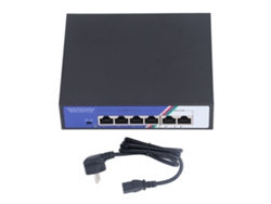 Switch Poe No Gestionado De 6 Puertos Y 1,2 Gbps, Plug And Play, Carcasa Metálica, 100-240 V, Enchufe Europeo.