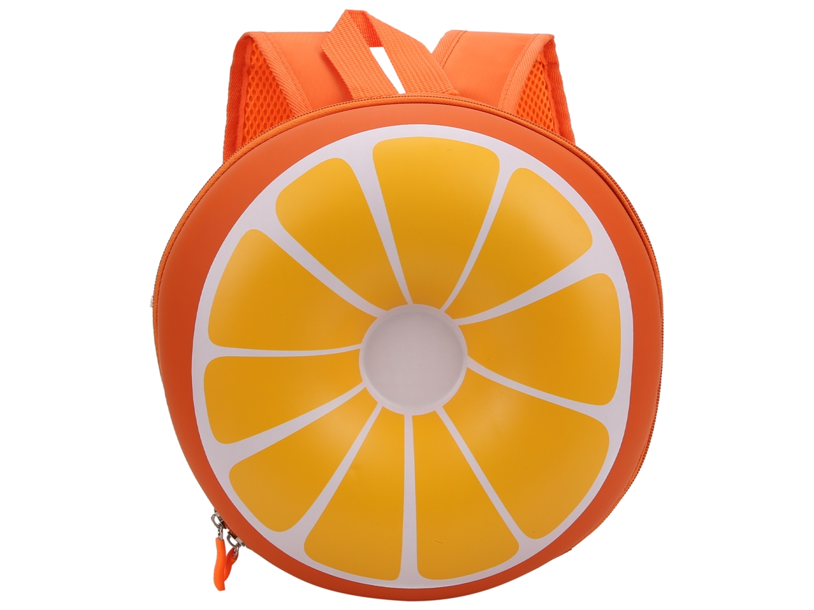 Mochila Infantil Con Forma De Fruta, Ideal Para Preescolar, Con Correas Ajustables - Naranja