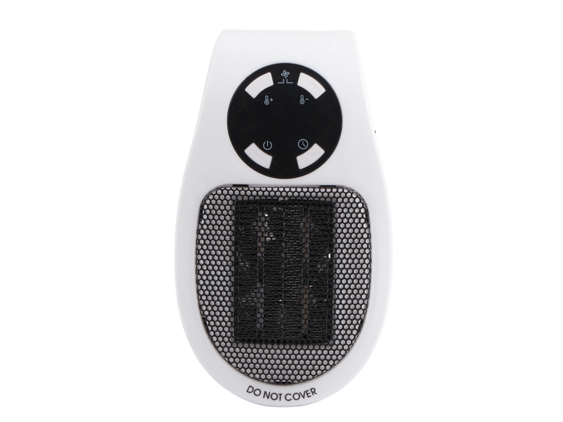 2 Mini Calentadores De Aire De 500 W Con Termostato Cerámico Ptc Y Doble Protección, Enchufe Europeo De 220 V, Color Blanco.