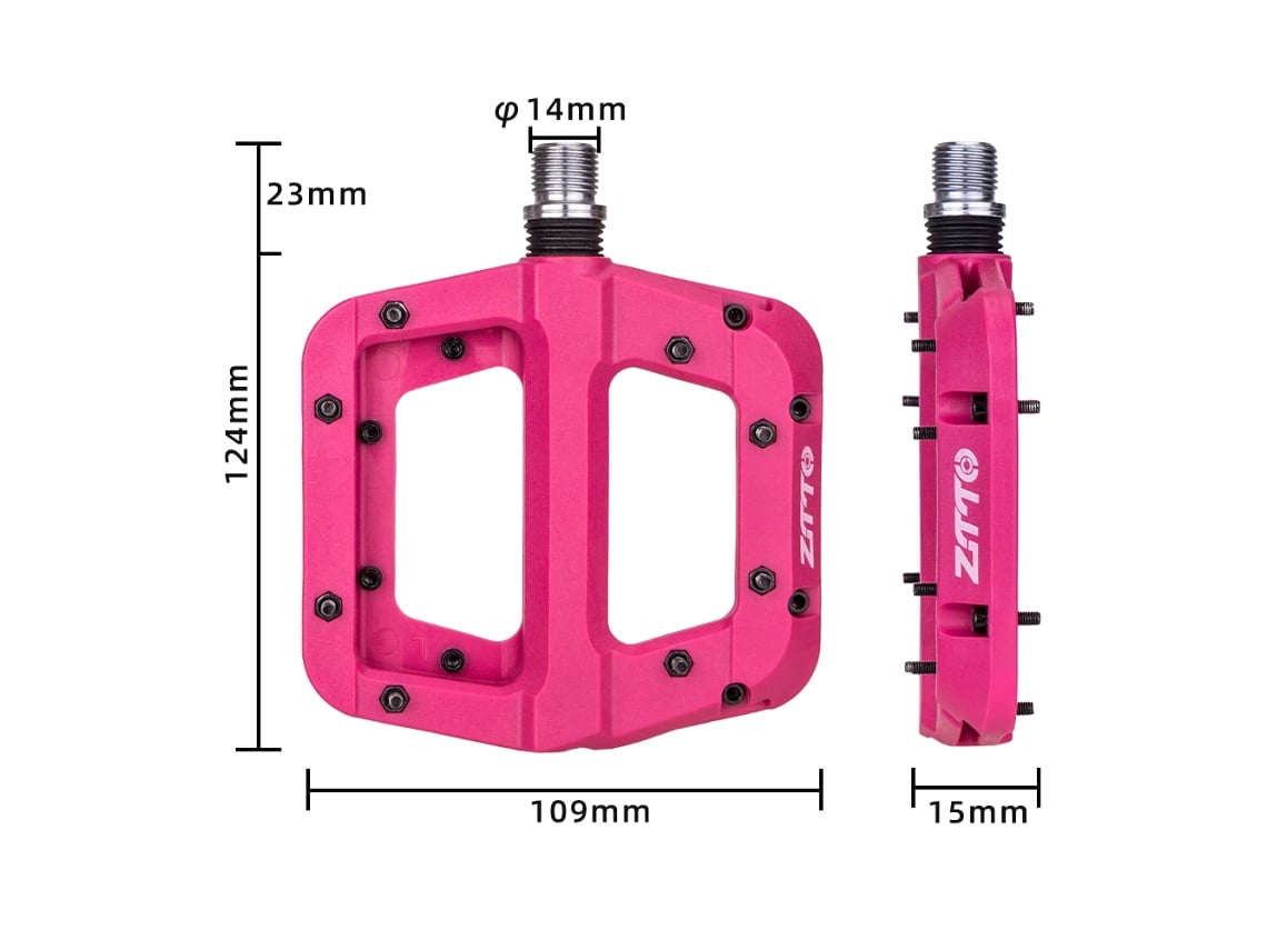 Pedais De Bicicleta Mtb Antiderrapantes Plataforma 9/16 Polegada Para Mountain Bike