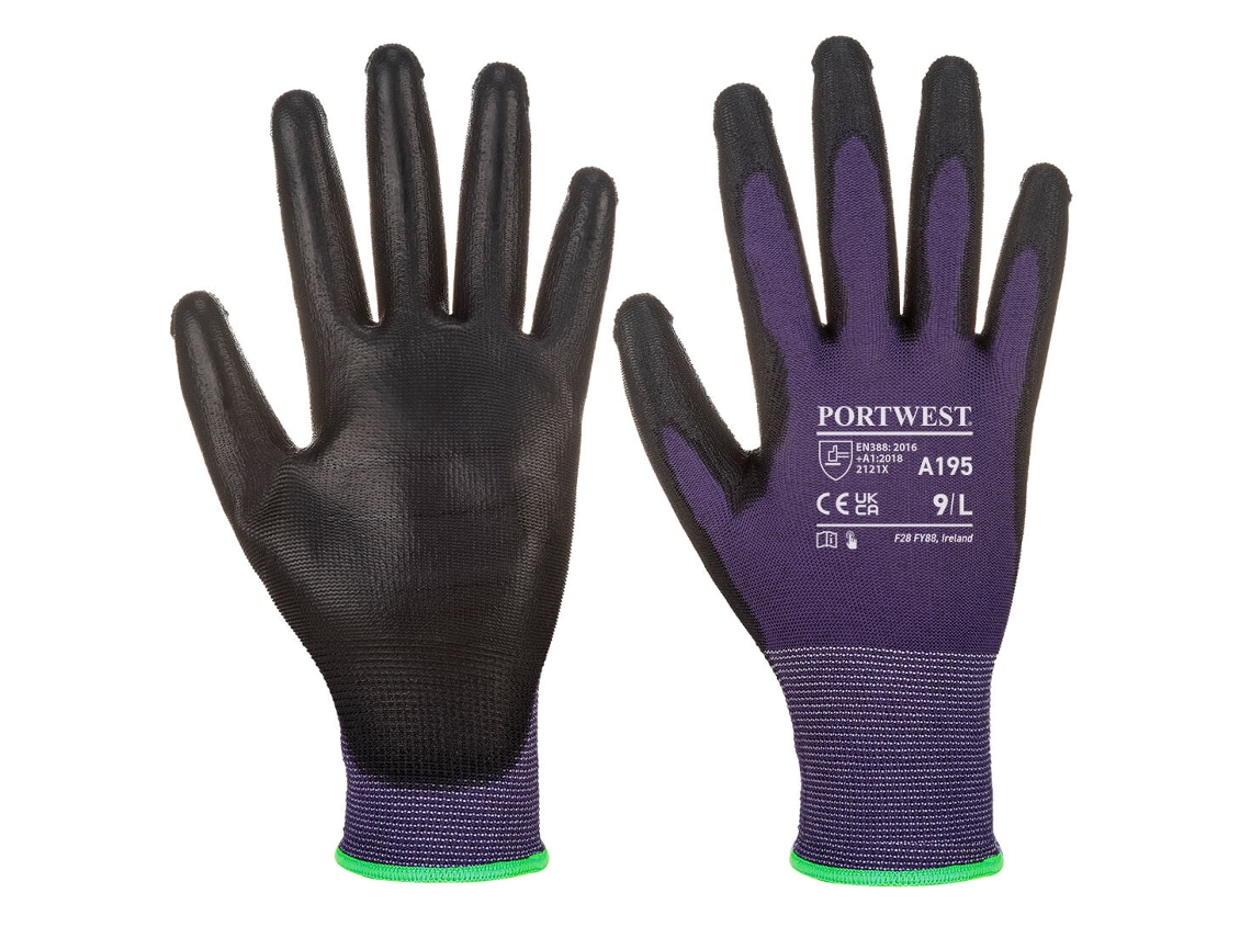 Guantes Touchscreen - Pu Para Tareas De Precisión Negro / Xs