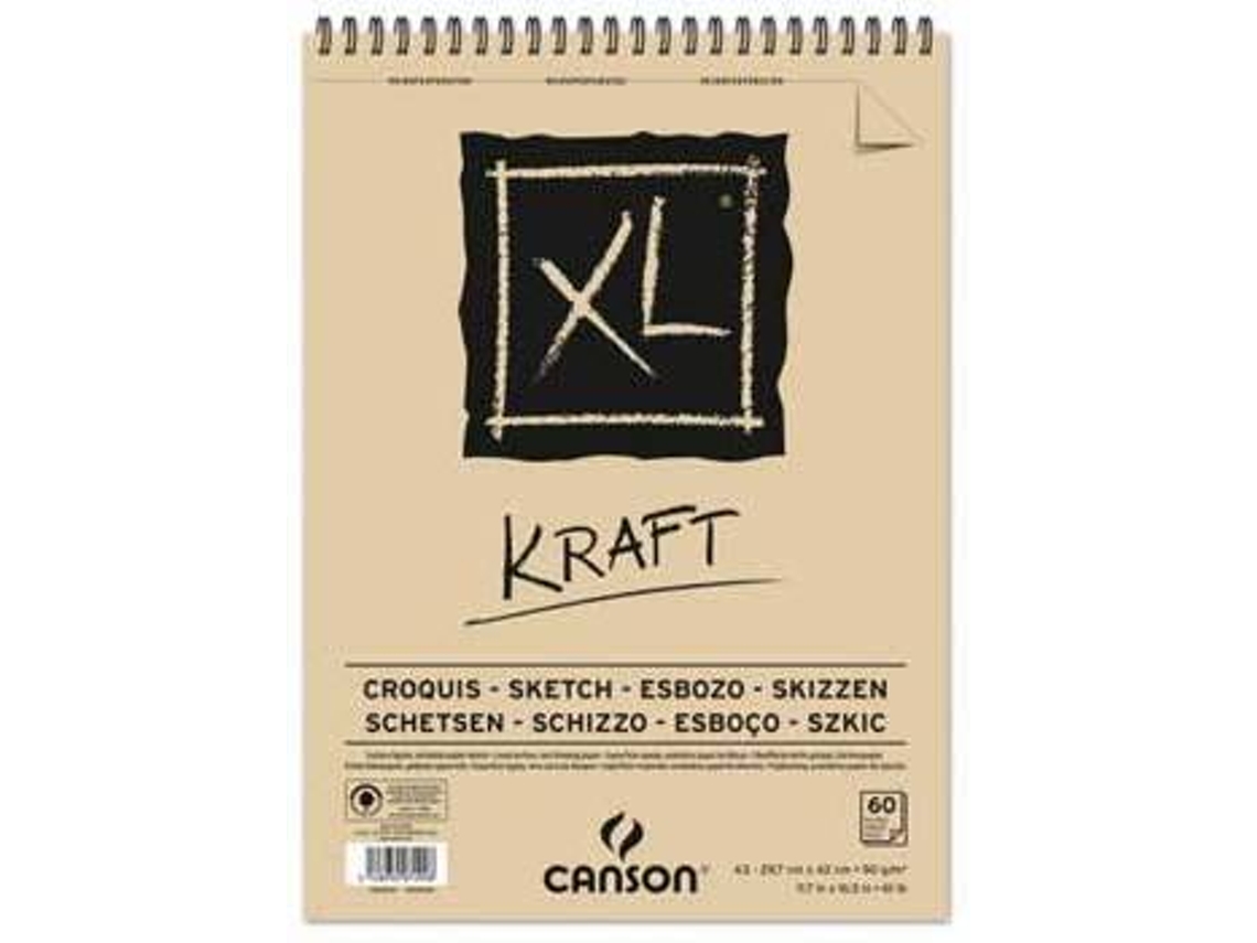 Bloc de Dibujo CANSON Espiral Canson XL Kraft (A3)