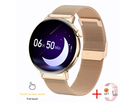 Reloj inteligente a la moda para mujer, con Bluetooth, llamada, pantalla completa, táctil, resistente al agua, Monitor para mujer, reloj inteligent...