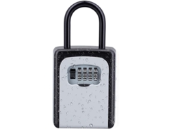 Caja De Seguridad Para Llaves Con Código De 4 Dígitos Ajustable, Portátil Para Manijas De Puerta, Inmobiliarios Y Contratistas (plata)