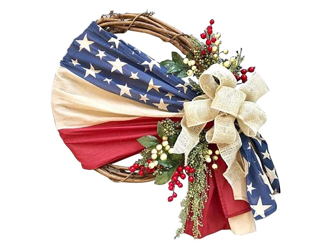 Coronas Da Independência Para O 4 De Julho, Dia Dos Veteranos, Guirlandas E Adornos Patrióticos Americanos