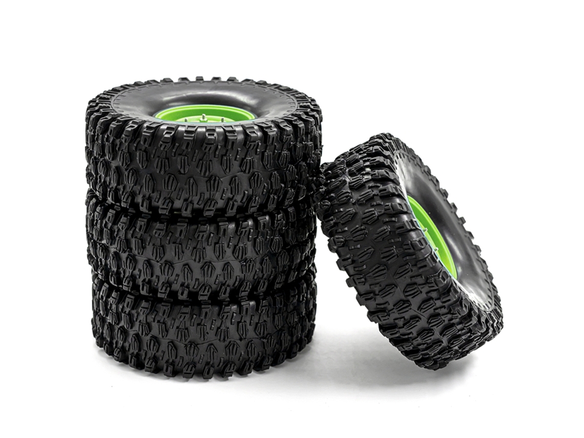 Neumáticos De Goma Para Coches Rc Crawler Con Llantas Para Traxxas Trx-4 Axial Scx10 90046 90047 Cc10 A Escala 1/10