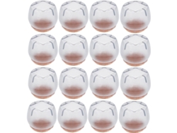 16 pzs de fundas para pies de silla 26–31 mm redondas y cuadradas en silicona, protección para muebles patas de silla y mesa anti-rayaduras LAOPIPFU