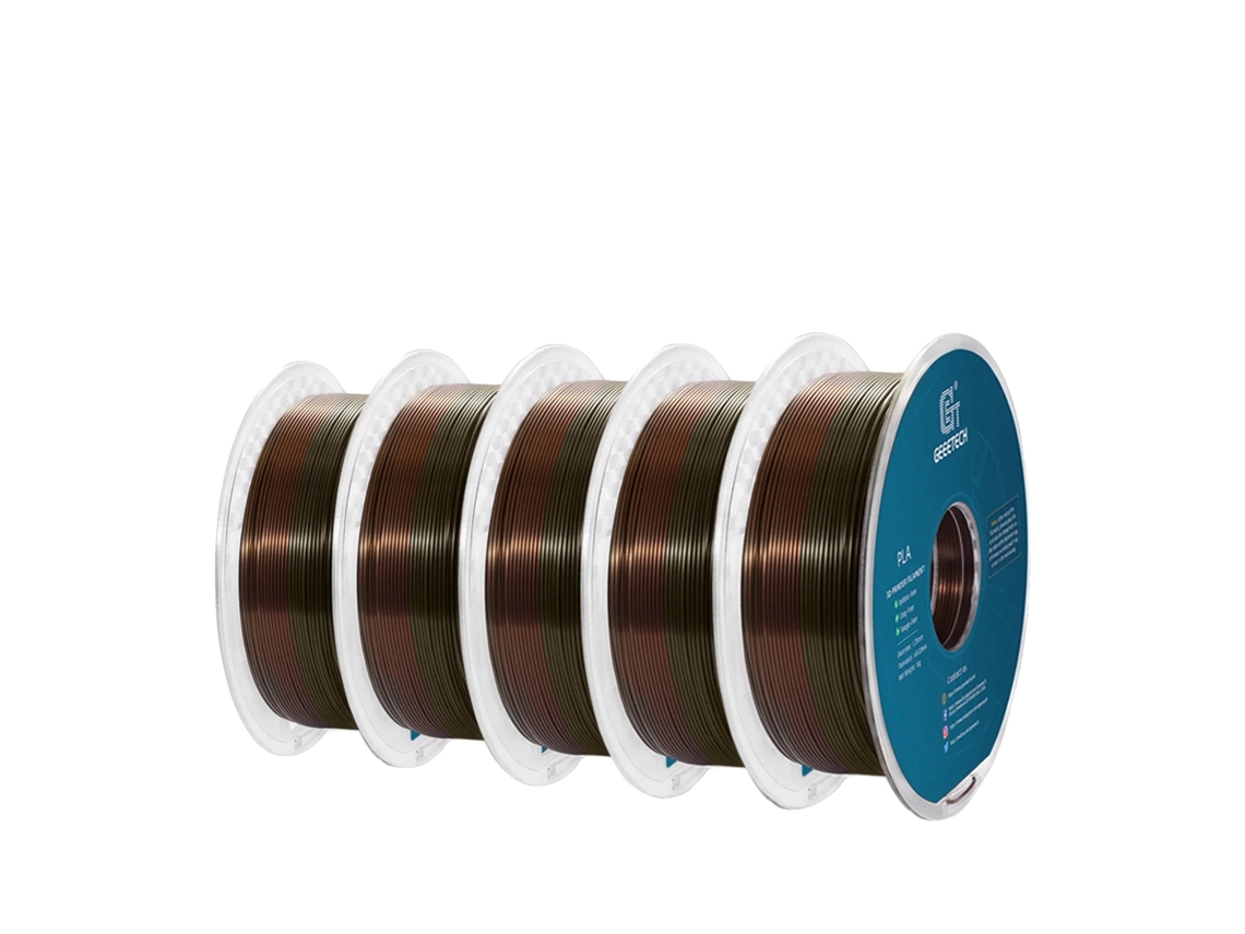 Filamento Plasma Seda 3D, 1 Kg, Material Biodegradable, Seda Bronce Arco Ãris Oem