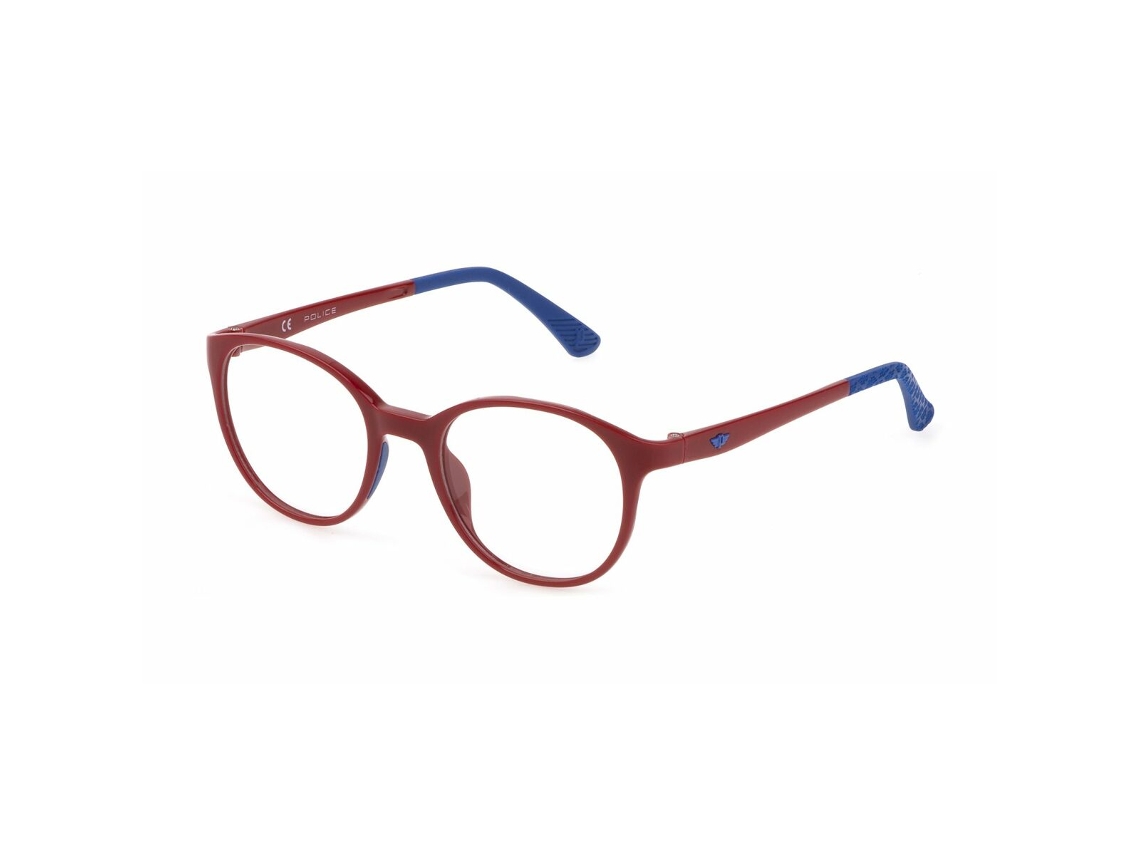 Montura De Gafas Unisex Police Vk118-4707fu (rojo - Inyectado - 130 Mm - Ø 47 Mm)