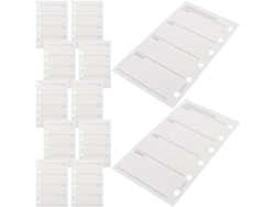 Recambio Para Agenda Semanal A7, Perforado Con 6 Agujeros, Papel De 120 G/m², Doble Cara, Tamaño 4,7 X 3