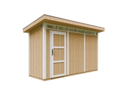 Caseta Jardin paneles a base de Madera LP SmartSide 4,3 m2 con Suelo y Baldosas Bituminosas - L161xA412xA239 cm - TIMBELA M902 - HARVEST HONEY