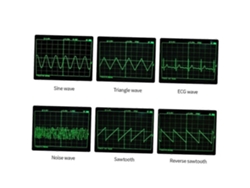 Generador de señales de baja frecuencia con función DDS, salida sinusoidal/triangular/cuadrada/diente de sierra/ECG/ruido, 1 Hz, 500 kHz, Chennnls