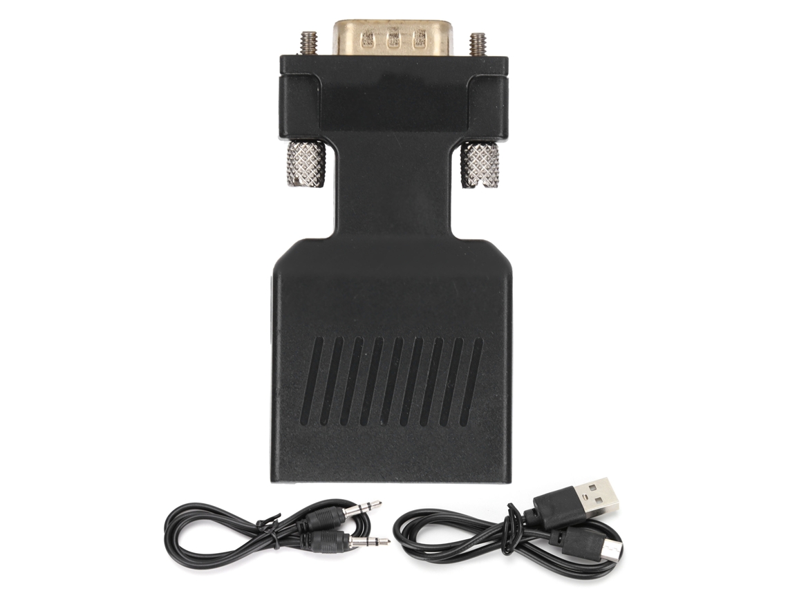 Adaptador De Interfaz Multimedia Hd Hembra A Vga Macho, Convertidor Hd 1080p Para Pc Y Portátil