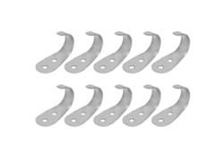 10 Ganchos De Pared De Acero Inoxidable Duraderos Para Colgar En El Baño Sombreros, Toallas Y Llaves.