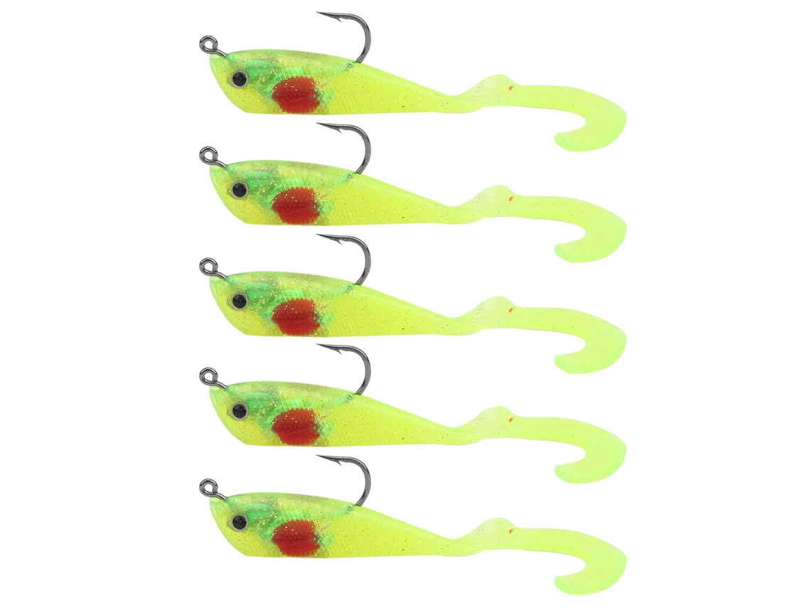 Señuelo Artificial Para Pesca En Hielo Con Anzuelo Largo De Simulación, Tamaño 1 Para Invierno, Accesorio De Pesca Ligero Y Portátil, Silicona Suave.