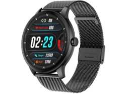 Reloj deportivo inteligente Z2 con pantalla táctil LCD de 1,3 pulgadas, Bluetooth, llamadas, monitor de salud ultrafino de 10 mm, pantalla personalizada para Android e iOS Yizhood (negro)